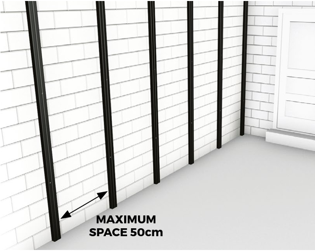 Cladco Composite Joists / Batten Black (50mm x 30mm x 4m) Roofing