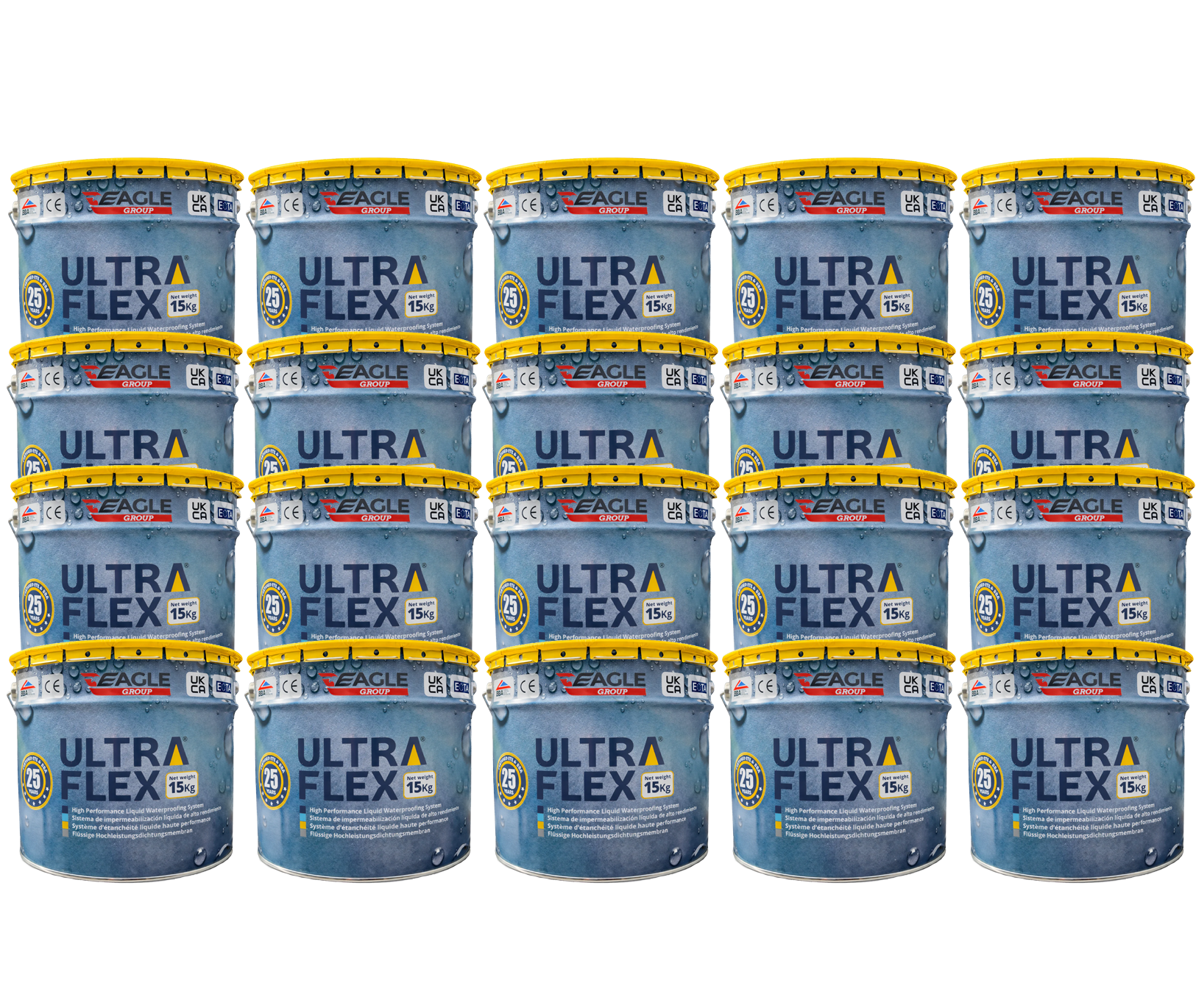 UltraFlex High Performance PU Liquid Waterproofing - Grey 15kg (PALLET