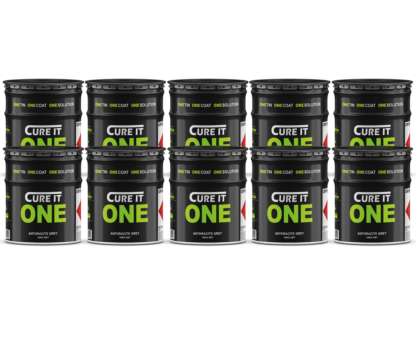 Cure It ONE GRP Roofing Resin - Anthracite Grey 18kg (PALLET of 10 tins)