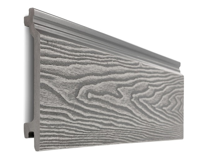 Cladco Signature Woodgrain Composite Wall Cladding Board - Light Grey (3.6m)