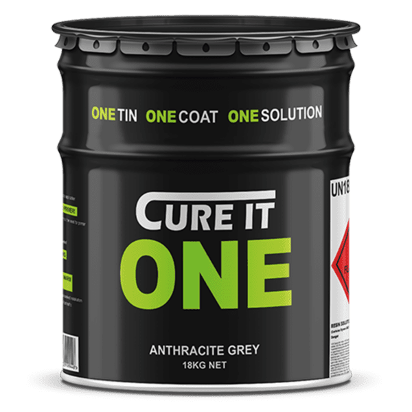 Cure It ONE GRP Roofing Resin - Anthracite Grey 18kg