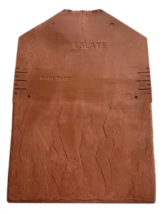 E-Slate Low Pitch Plastic Roof Slate 10° - Old World Red (pack of 16)