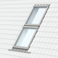 VELUX EKW S00W02 Duo Flashing for tiles up to 120mm in profile (100mm gap)
