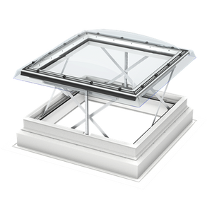 VELUX CSP 100100 S10G Flat Roof Smoke Ventilation Window - 100 x 100 cm (including Polycarbonate Dome)