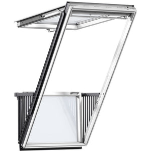 VELUX GDL White Painted Cabrio® Roof Balcony