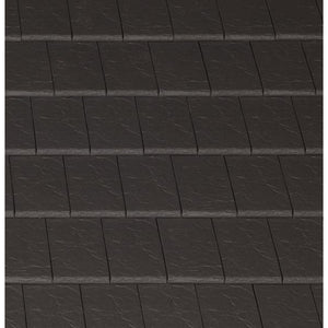 Planum Clay Interlocking Low Pitch Roof Tile 10° - Blackstone Riven