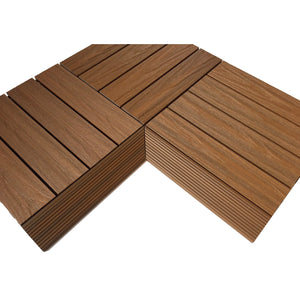 Castle Composites Quick Deck Internal Ramp Corner - Teak (pack of 2)