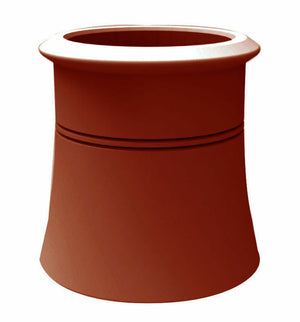 W T Knowles Red Clay Cannon Head Chimney Pot - 300mm