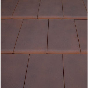 Planum Clay Interlocking Low Pitch Roof Tile 10° - Rustic