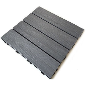 Castle Composites Quick Deck Decking Tile - Silver Grey (300 x 300mm)