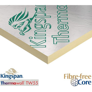 Kingspan ThermaWall TW55 Insulation Board - 2400mm x 1200mm x 75mm (pack of 4 sheets 11.52m2)
