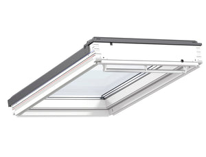VELUX GBL SK06 S10G03 Low Pitch 10° Roof Window Package Including Flashing (114 x 118 cm)