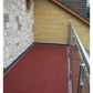 Castle Composites Castleflex Rubber Promenade Tiles - Rustic Red