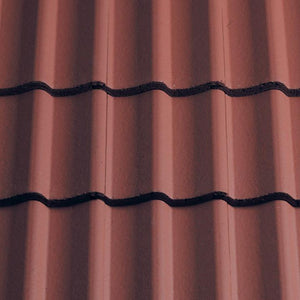 Sandtoft Concrete Double Pantile - Terracotta Red (smoothfaced)