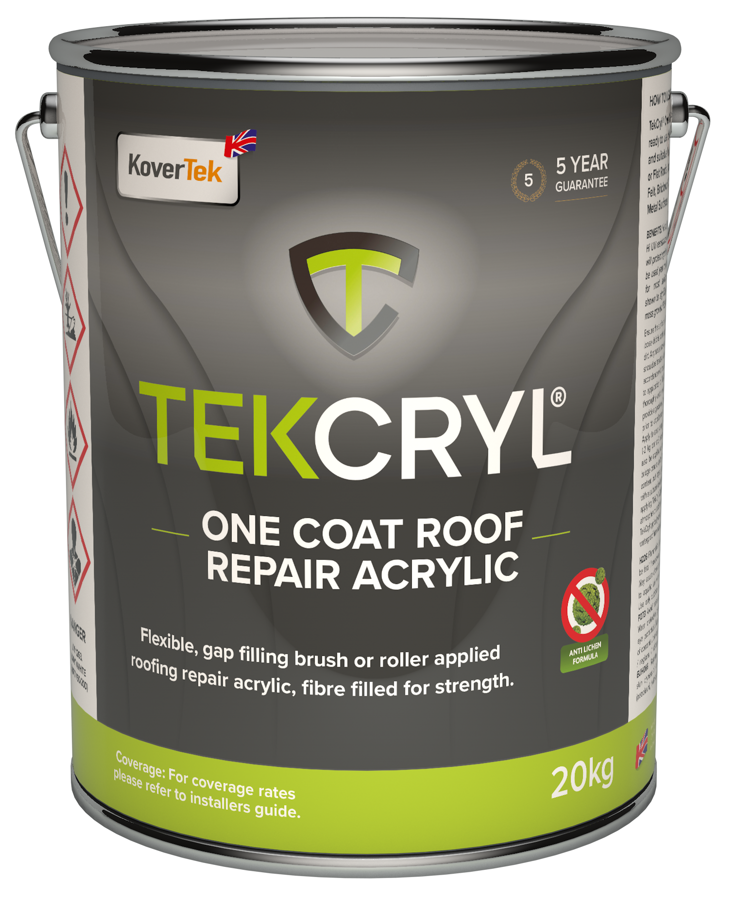 Kovertek TekCryl One-Coat Acrylic Roof Repair