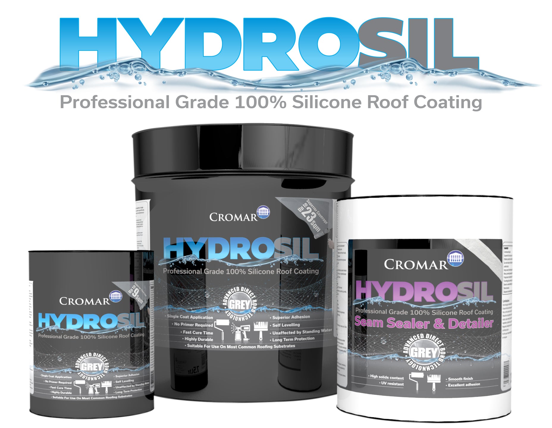 Cromar Hydrosil Silicone Roof Coating