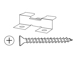 Cladco ProDeck Hidden Decking Clips & Stainless Steel Screws (Pack of 100)