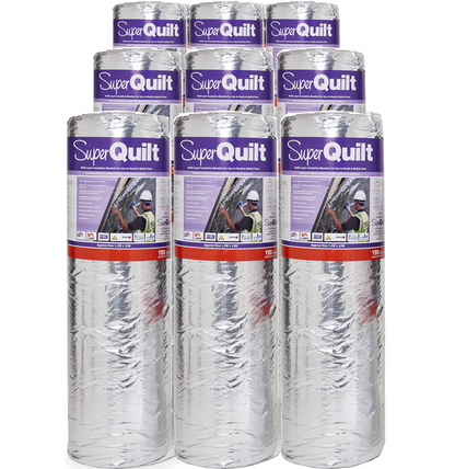 YBS SuperQuilt Multi-Layer Foil Insulation - 1.5m x 10m (PALLET of 9 Rolls)