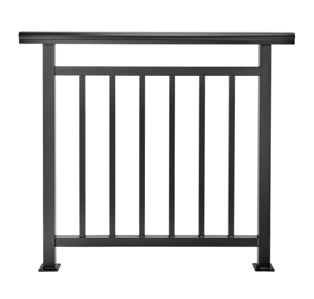 Cladco Handrail Balustrade Powder Coated Aluminium - 1000mm x 1100mm