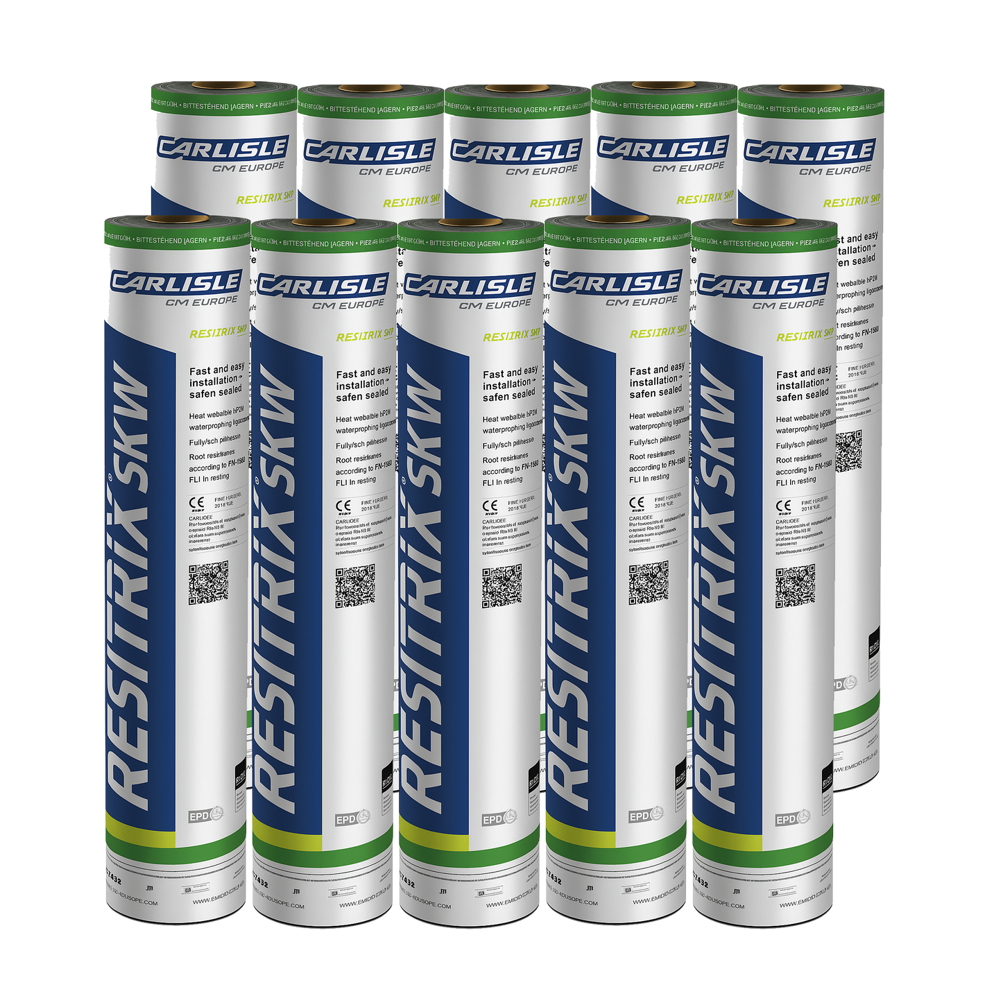 RESITRIX® SKW Fully Bonded Self Adhesive Membrane - 1m x 10m (PALLET of 10 rolls)