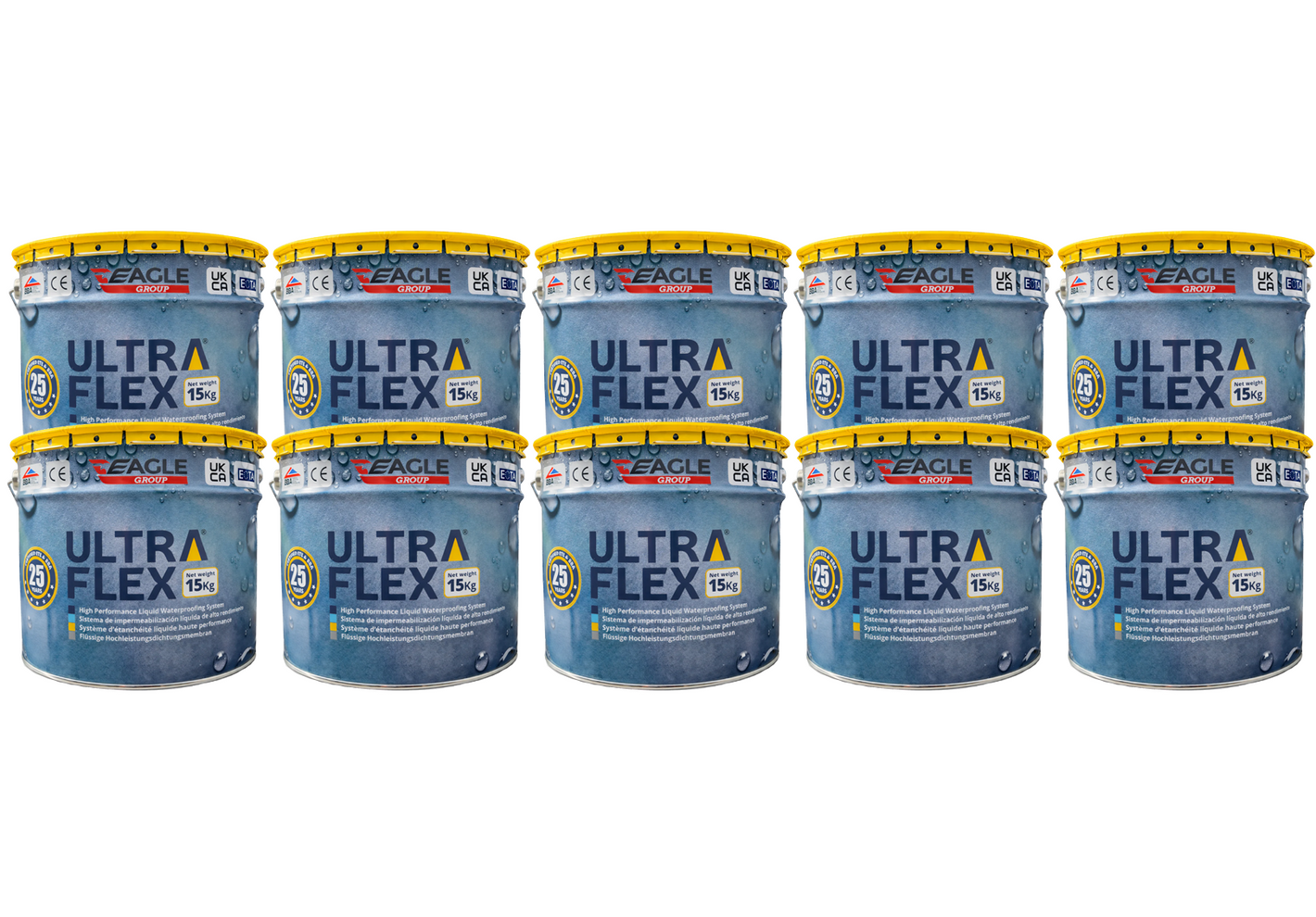 UltraFlex High Performance PU Liquid Waterproofing - Grey 15kg (PALLET of 10)