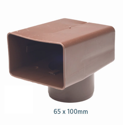 DEKS Angled Pipe Connector for Horizontal Outlets