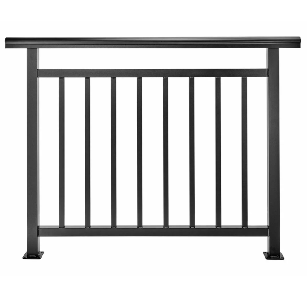 Cladco Handrail Balustrade Powder Coated Aluminium - 1400mm x 1100mm