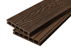 Cladco Woodgrain Effect Hollow Composite Decking Board - Coffee (2.4m)