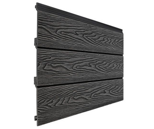 Cladco Composite Woodgrain Effect Wall Cladding Board - Charcoal (3.6m)
