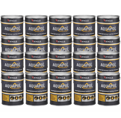 Eagle Aquapol Instant Waterproof Acrylic Coating - Grey 20kg (Pallet of 20 Tins)