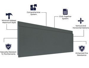 Cladco Fibre Cement Click Cladding Boards - Smooth 3.66m (All Colours)