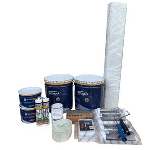 Desmopol Liquid Polyurethane Waterproofing Kit 25m² Grey with accessories for flat roofs and walkways