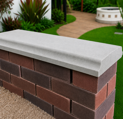 Classical Creations Twice Weathered Bevelled Coping Stones - Light Grey