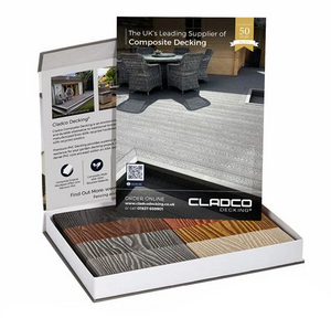 Cladco Woodgrain Effect Composite Decking Sample Pack (Free of Charge)