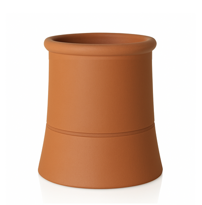 Redbank Red Roll Top Chimney Pot - 300mm