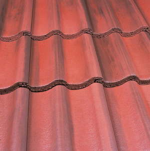 Marley Mendip Low Pitch Roof Tile (12.5°) - Old English Dark Red