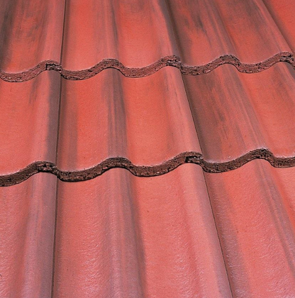 Marley Mendip Low Pitch Roof Tile 12.5° - Old English Dark Red (Pallet of 192 tiles)