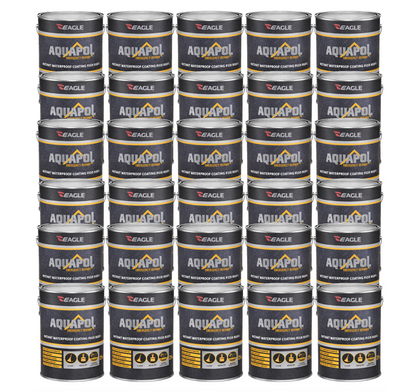 Eagle Aquapol Instant Waterproof Acrylic Coating - Grey 20kg (Pallet of 30 Tins)