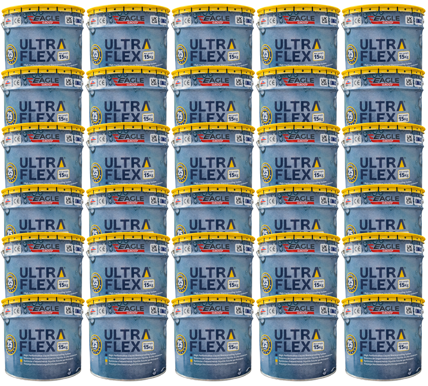 UltraFlex High Performance PU Liquid Waterproofing - Grey 15kg (PALLET of 30)