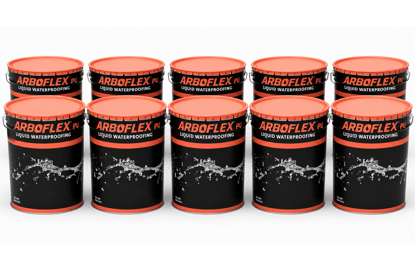 ARBOFLEX PU Liquid Waterproofing - Grey 20kg (PALLET of 10 Tins)