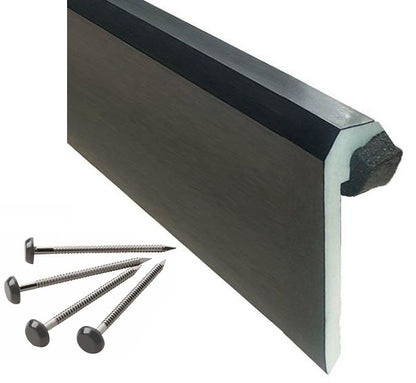 Permaroof Plus Roof Edge Trim - 100mm x 2.5m (Including Foam & Fixing Pins)