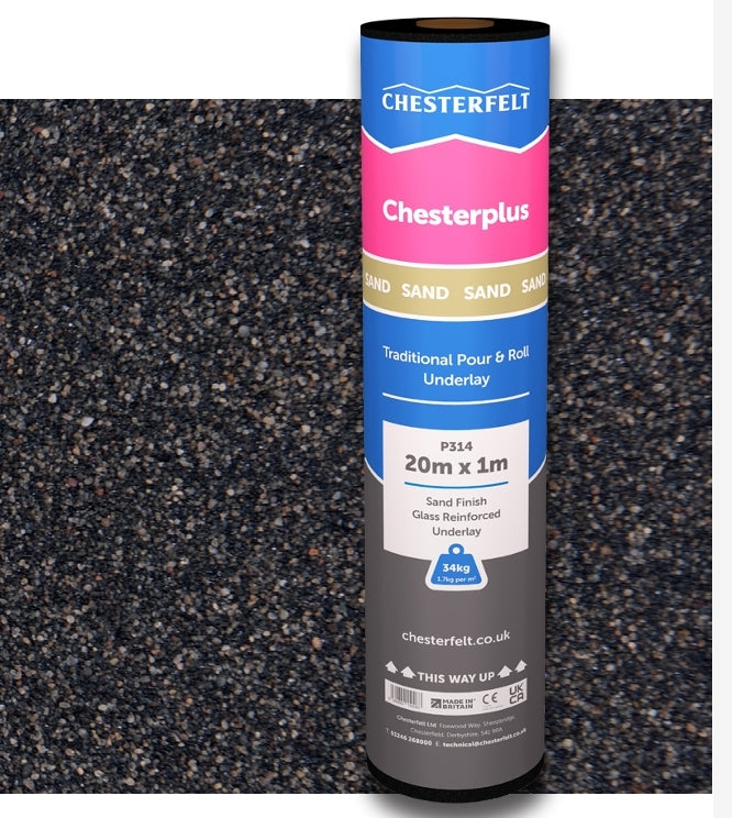 Chesterfelt 3B Bonding Glass Fibre Underlay 20m x 1m Roll