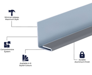 Cladco Fibre Cement Click Cladding Vertical Start Trim - 3m (All Colours)