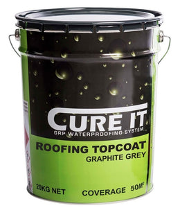 Cure It GRP Roofing Topcoat - Graphite Grey 20kg