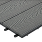 Cladco Woodgrain Effect Composite Decking Tile - Stone Grey (600mm x 600mm)