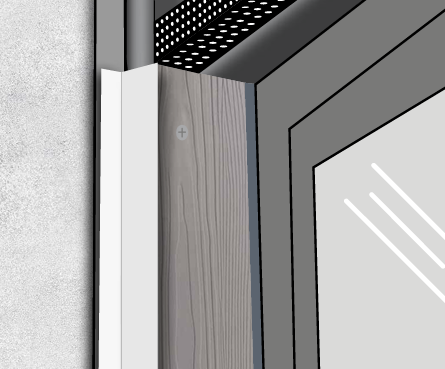 Window Cladding Grout Cladco Fibre Cement Wall Cladding Asymmetric External Corner Window/Do