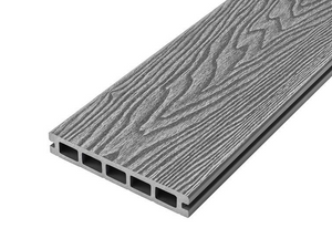 Cladco Woodgrain Effect Hollow Composite Decking Board - Light Grey (2.4m)