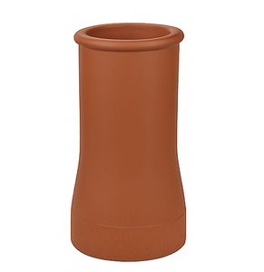 W T Knowles Red Clay Roll Top Chimney Pot - 450mm