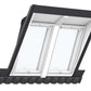 VELUX EAW 6021E Pro + Coupled Mini Dormer Flashing - For tiles up to 120mm in profile (roof pitches 10° - 75°)