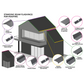 Cladco 75° Mono Ridge Flashing for Standing Seam - 3m